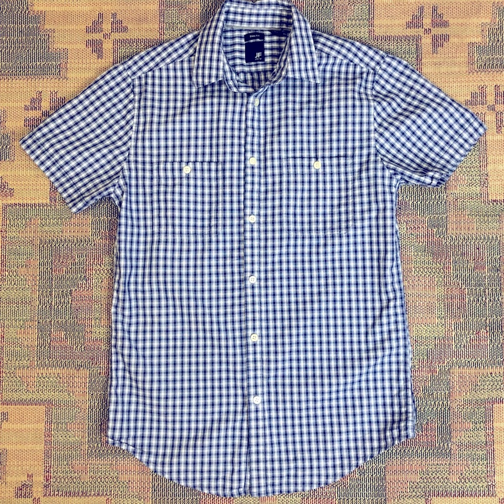 J Ferrar Slim Fit Button Down 14-14 1/2 Size Small